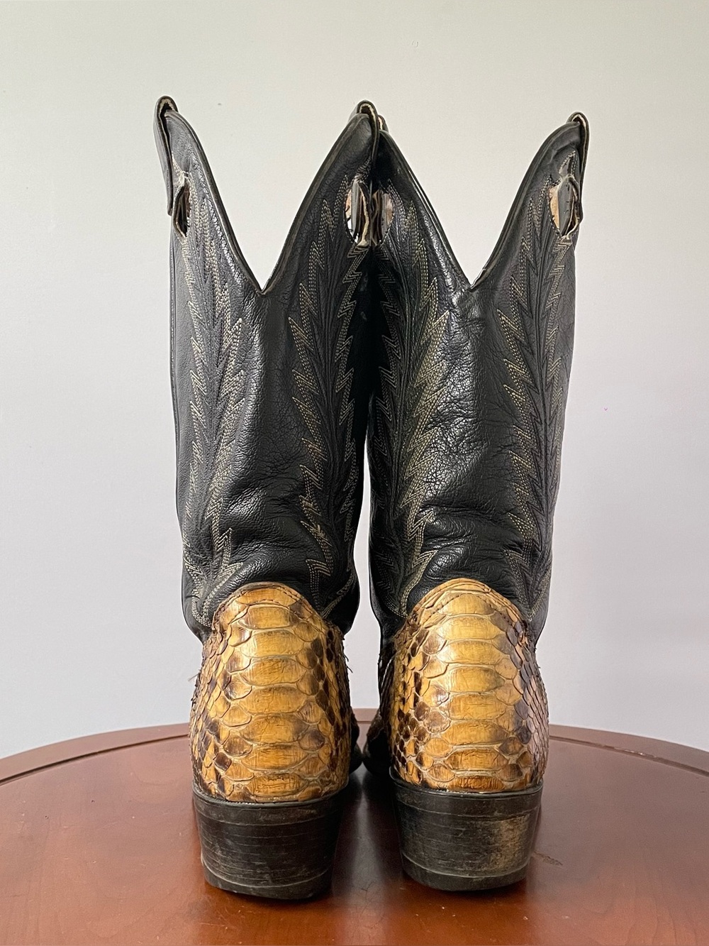 BOULET EXOTIC SNAKE SKIN MENS COWBOY BOOT | US 7 - Picture 4 of 8